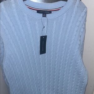 Tommy Hilfiger Sky Blue Cable Knit Sweater